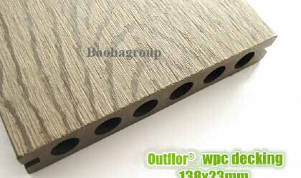 Sàn gỗ nhựa WPC ngoài trời tấm rỗng OBM138-23B